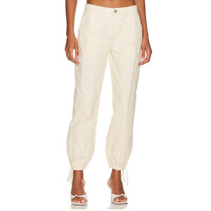 Superdown Khaki Cargo Pants Size 26 Jogger Cotton Canvas Baggy Kayla $78 NEW